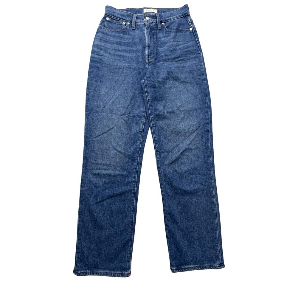 Madewell The Perfect Vintage Straight Jeans Womens 27 Blue High Rise 27x28.5